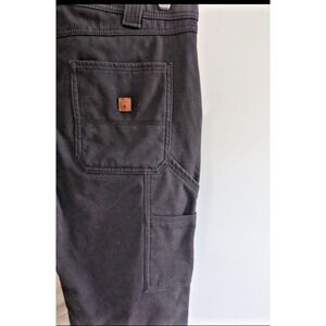 Coleman Heavy Duty Black‎ Canvas Lined Work Pants Men's 38x30 Insulated